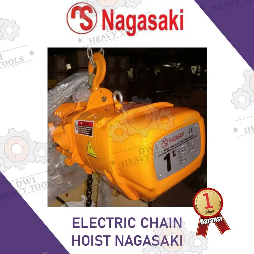 Electric Chain Hoist NAGASAKI 0.5, 1, 2, 3, 5, 10 Ton