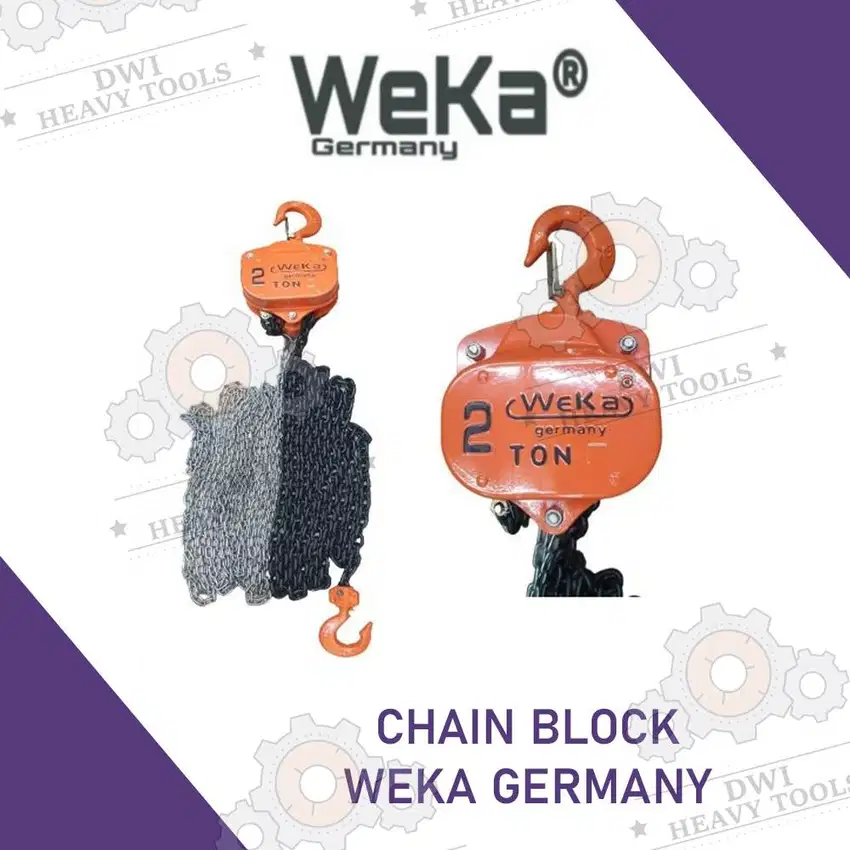 Chain Block Hoist WEKA GERMANY 1, 2, 3, 5, 10 Ton