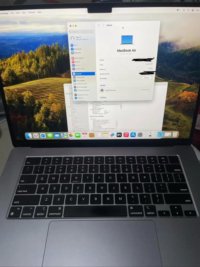 Macbook Air M2 8/256 GB 2023 15 inch Grey ex Ibox