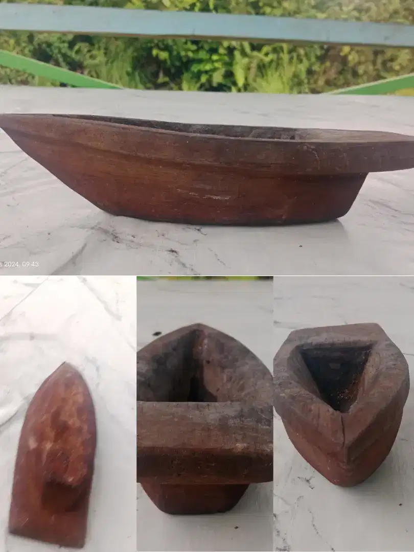 Asbak kayu ulen/kayu besi(belian)