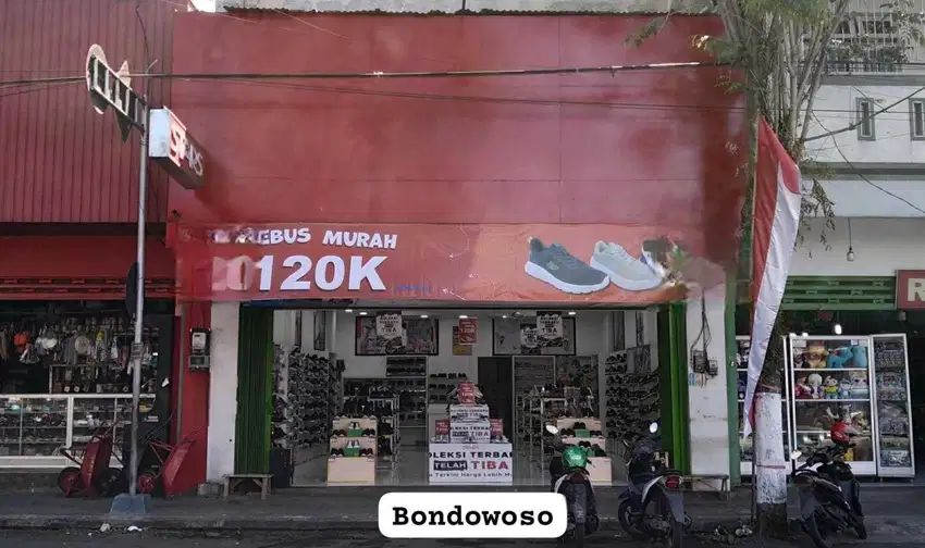 Ruko Jl. P. Sudirman Bondowoso Jatim Bangunan 2 Lantai