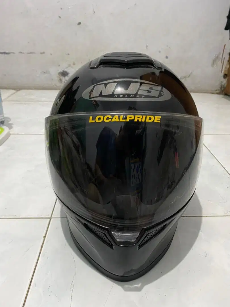 Helm NJS Zx1 Hitam Glosy Uk L