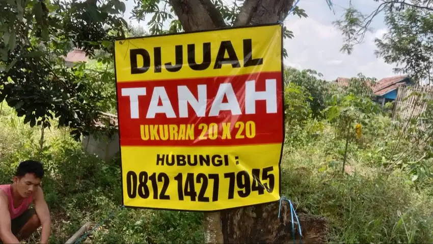 Dijual tanah ukuran 400 meter dekat dengan jalan menuju tol