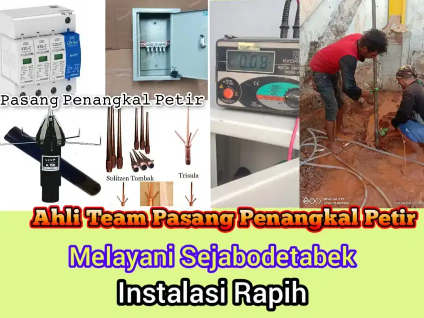 Perlengkapan Gerai Pemasangan Penangkal Petir Dan Instalasi