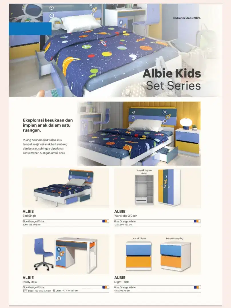 ALBIE set kamar anak bisa cicilan tanpa CC proses acc cepat