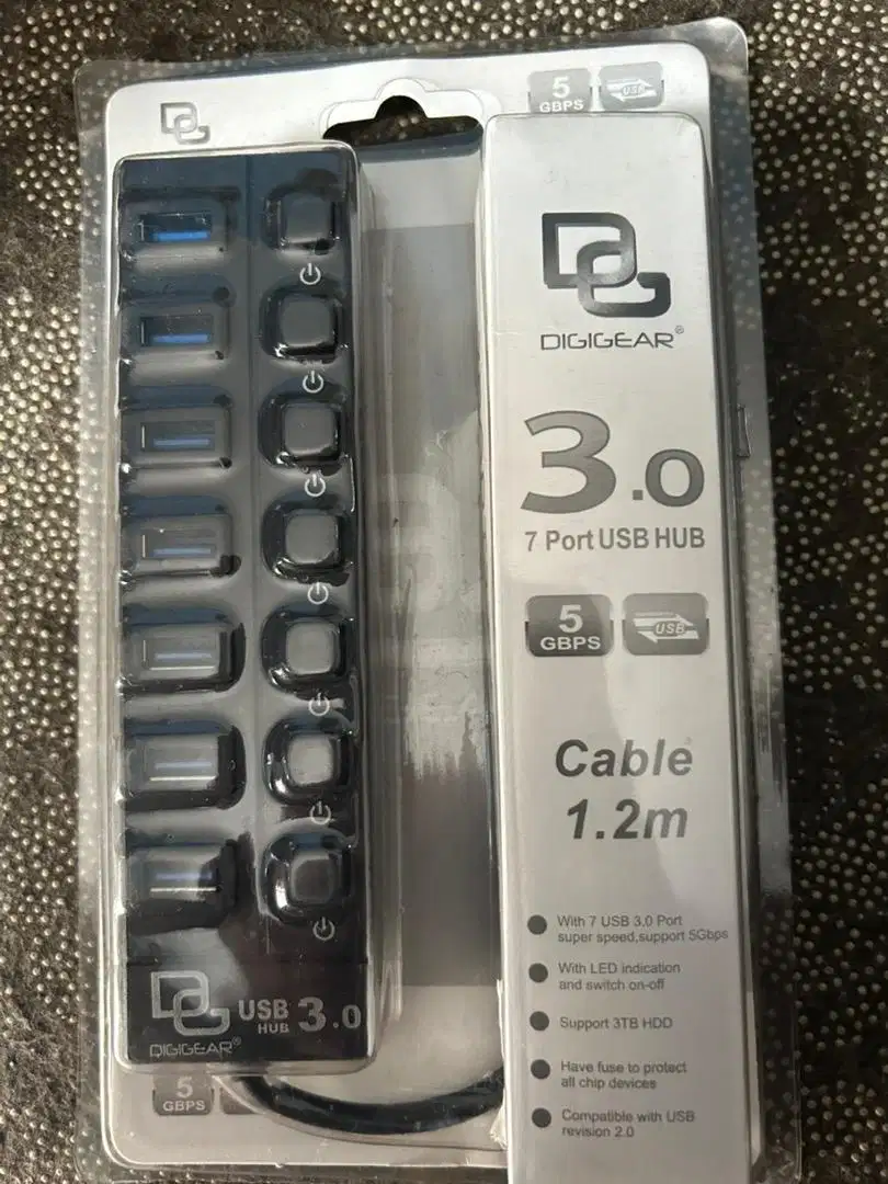 USB Hub 7 port On Off Digigier USB 3.0