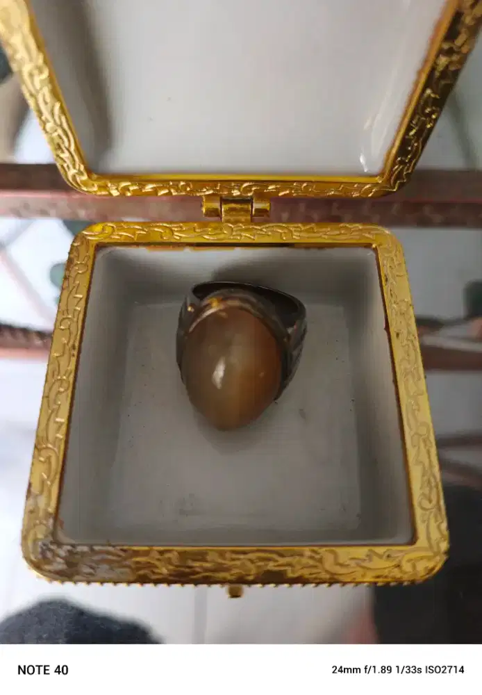Batu cincin lawasan pirus dan pandan ring perak