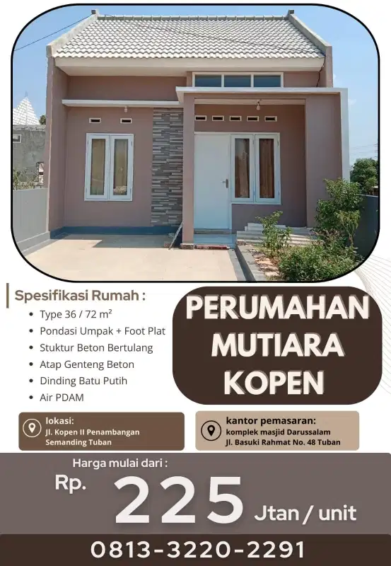 perum mutiara kopen siap huni tahun baru