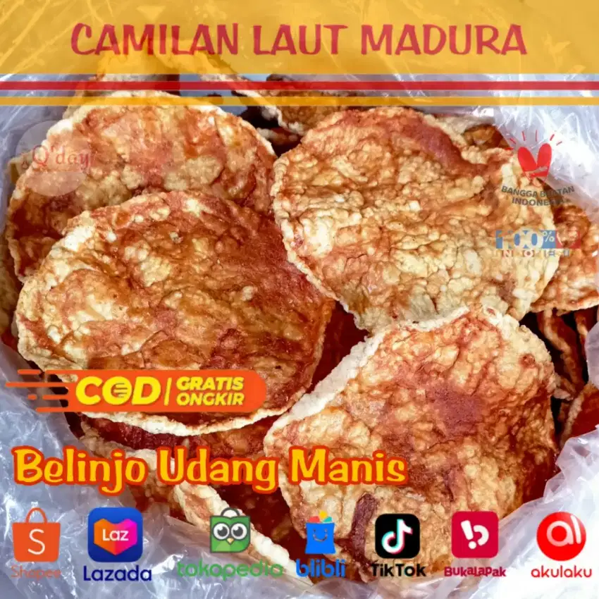 Emping Melinjo Ud4ng Manis Teman Santai Cocok Buat Oleh-oleh Camilan