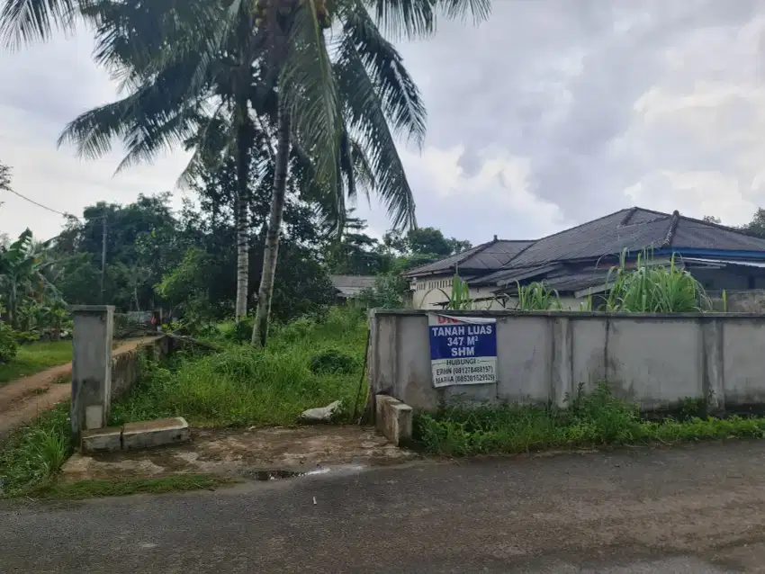 jual tanah 342m2