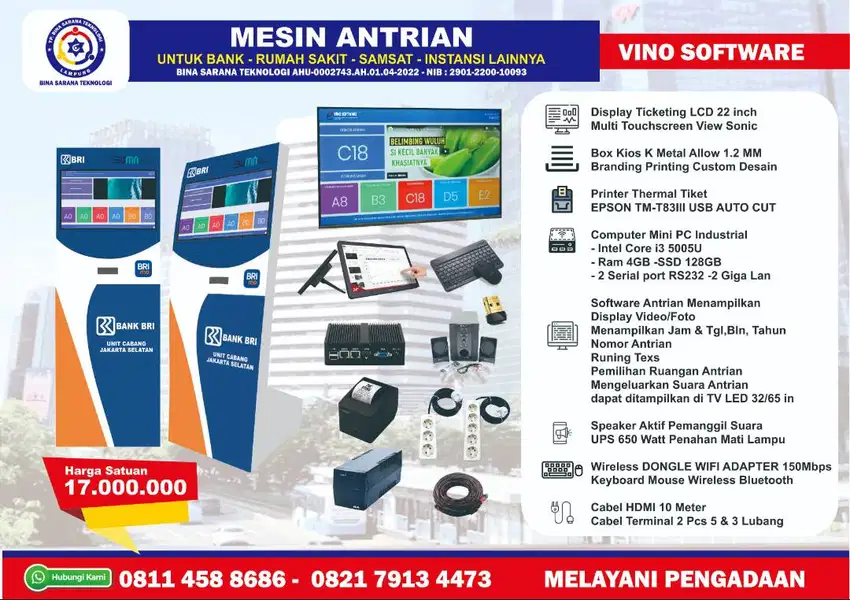 Jual Box Antrian Lengkap