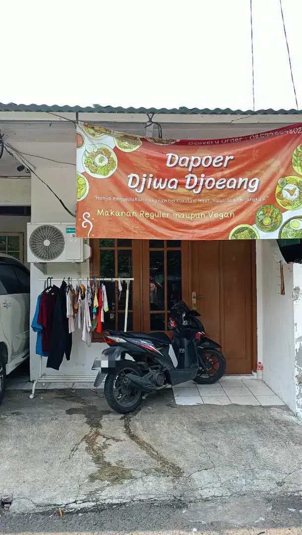 Sewa rumah kontrakan bulanan tahunan full AC bisa parkir mobil / usaha