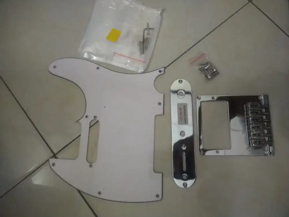 Paket Telecaster Pick Guard, Control Plate, Bridge Tremolo