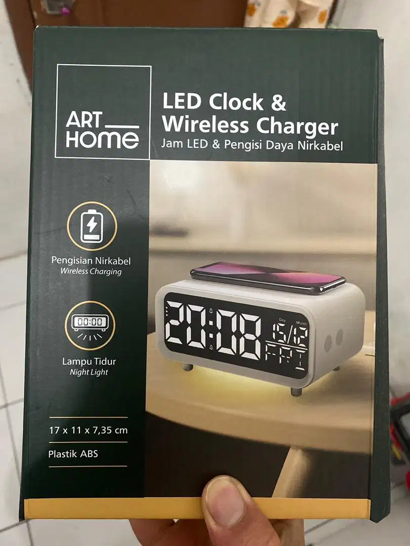 Dijual Jam LED dan Wireless Charge