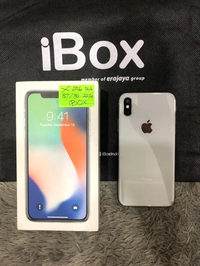 IPhone X 256GB iBox Silver mulus Fullset BH 87% 3Utool 95 Permanent