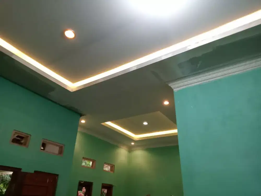 spesialis pemasangan plafon gypsum terima jadi langsung tukang