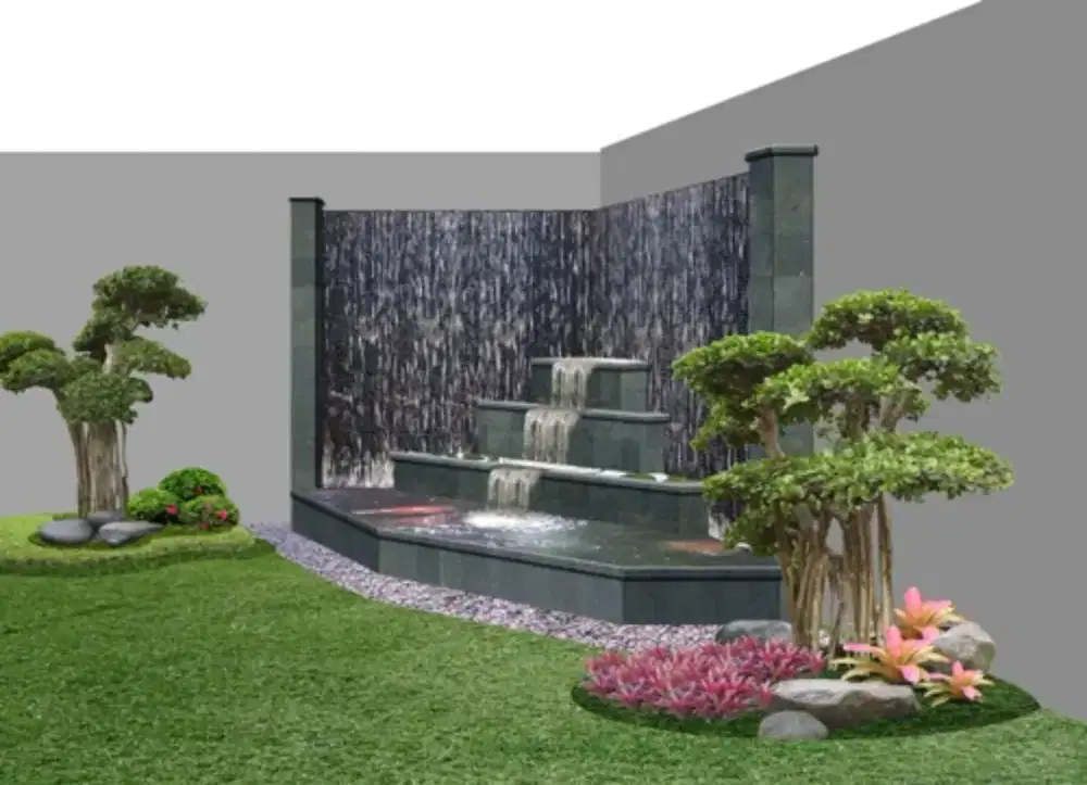 Kolam ikan koi kecil