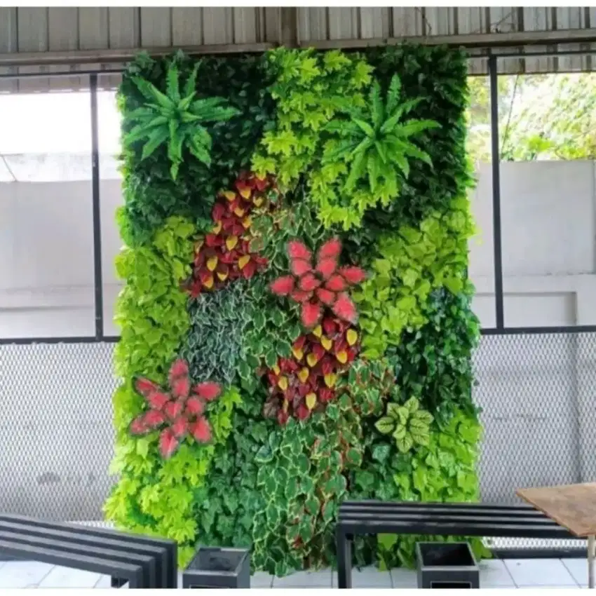 Taman vertikal garden sintetis