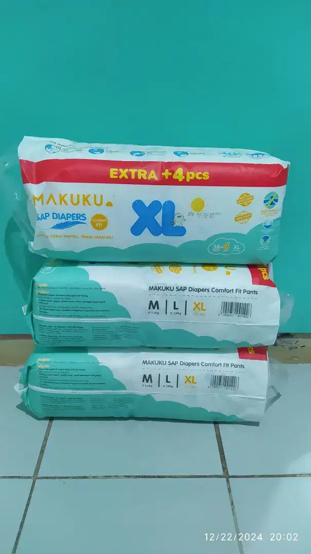 Popok Makuku SAP diapers XL