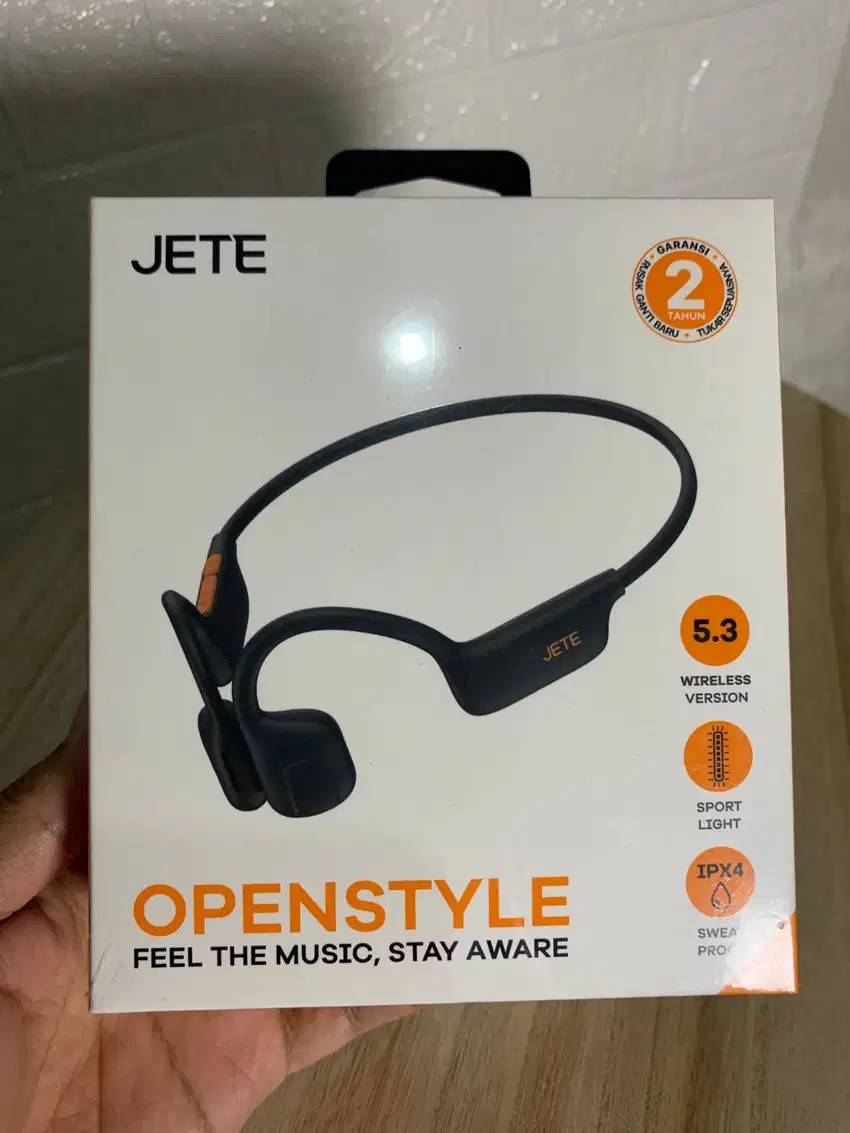 Open Ear Headset Bluetooth Sport JETE Open Style With IPX4 - Garansi