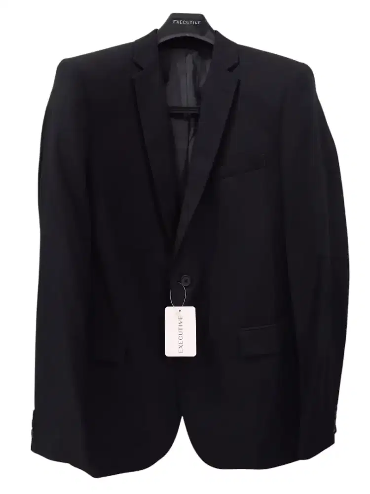Jas Executive Slim Fit Pria - Black