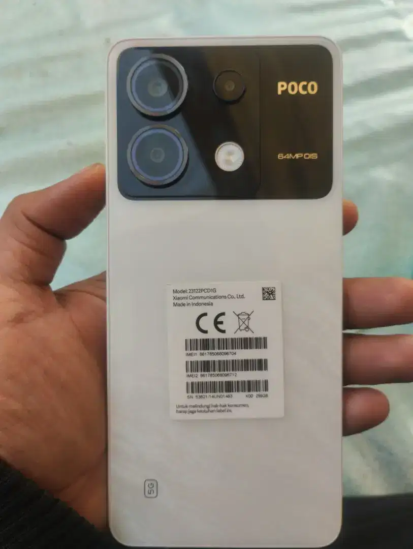 HP Poco x6 5G Ram 12+12 /256 Second Mulus