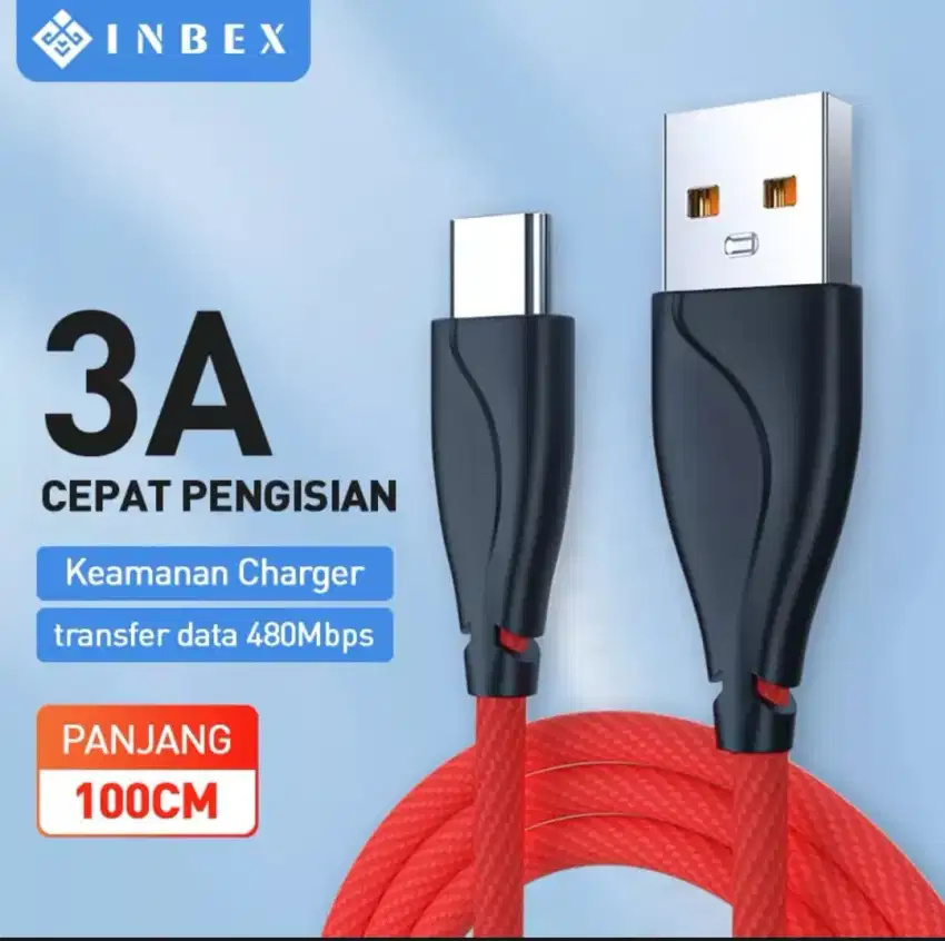 Inbex Kabel Data Charger USB Type C Fast Charging Android