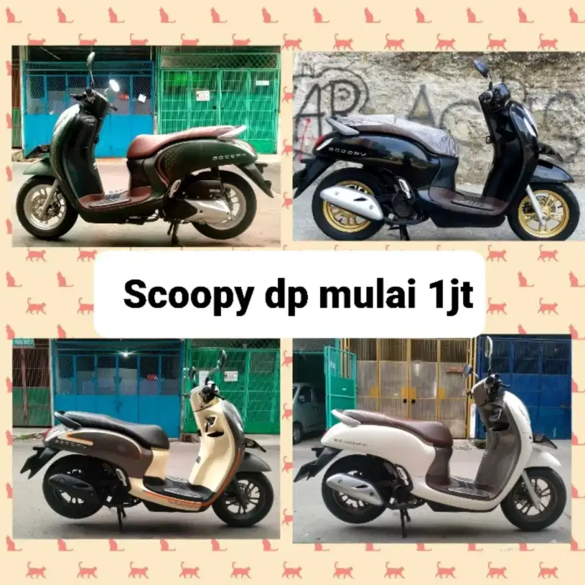 Dp 1jt Honda Scoopy Prestige Stylish kredit promo scopy