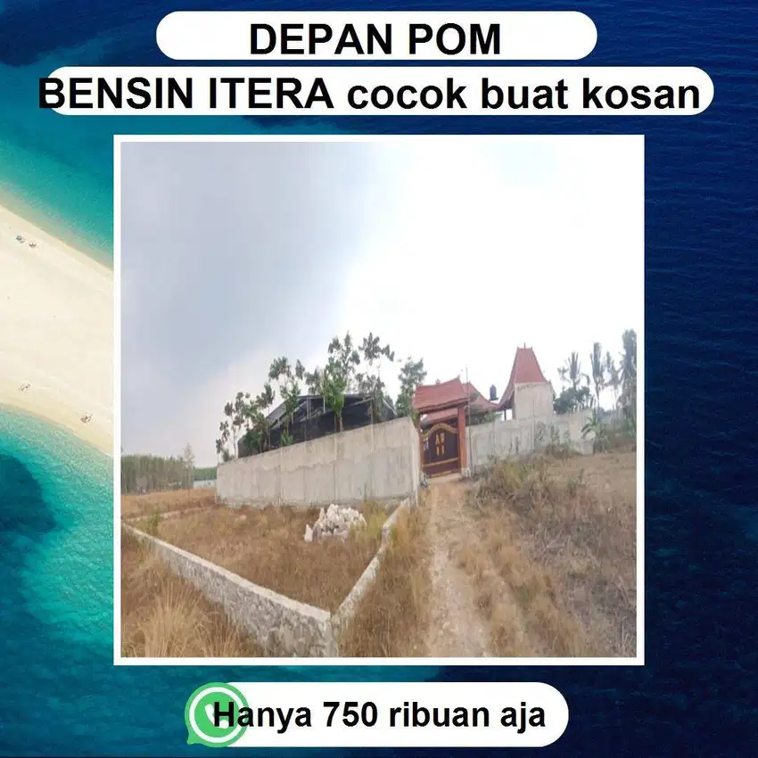 TANAH DEKAT KAMPUS ITERA DEPAM POM BENSIN DIJUAL MURAH BANGED