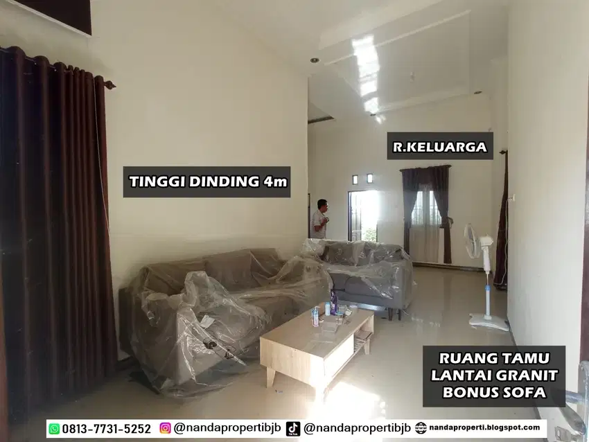 Rumah mewah siap huni full spec tanah luas di jl.p.m noor