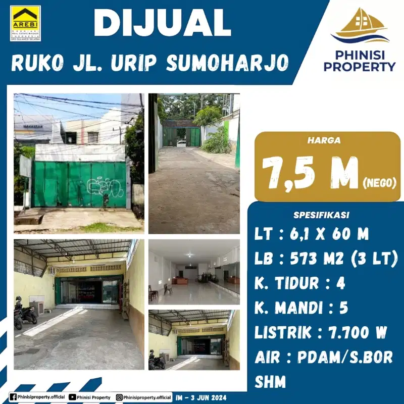 ruko jalan urip sumoharjo