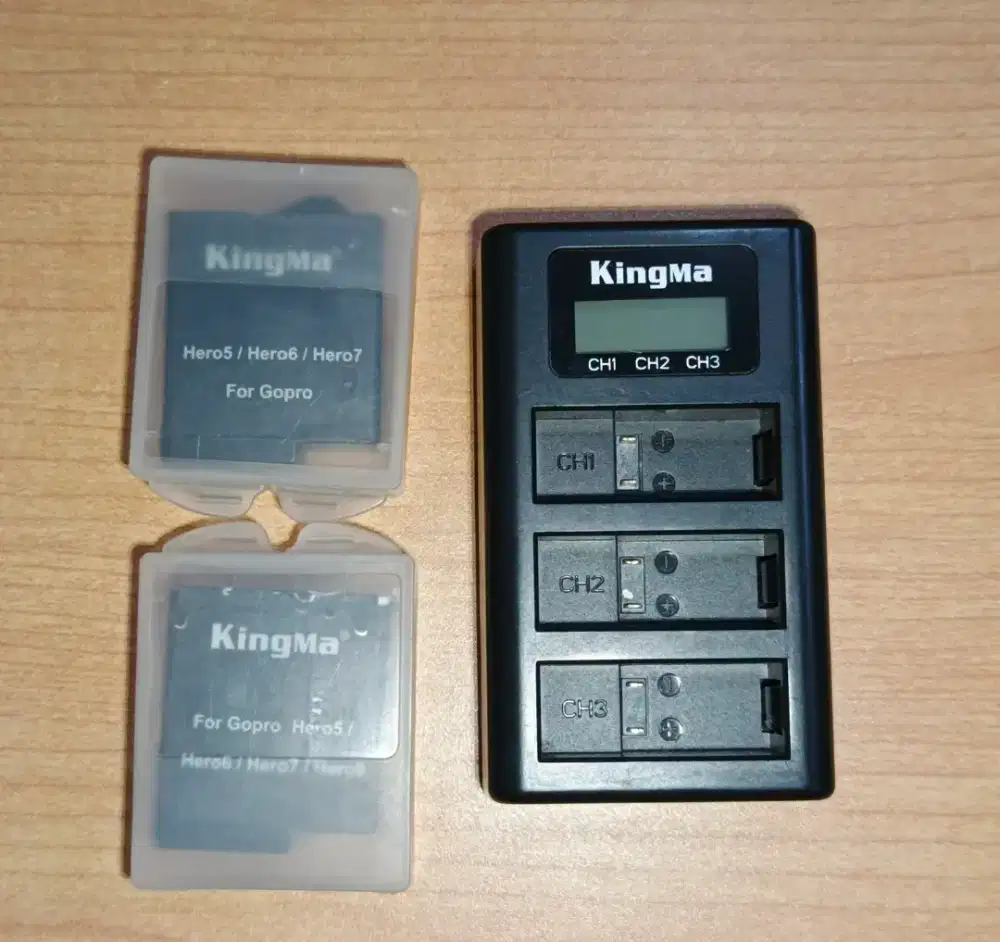 Batre set gopro hero 7 black. Kingma