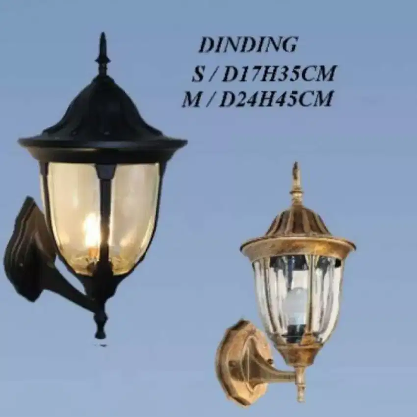 Lampu dinding klasik outdoor moderen/s Bk