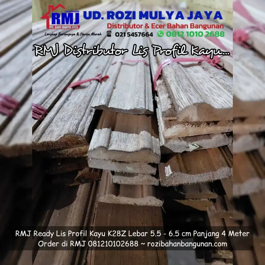 Lis Profil Kayu Datar K28Z 4 Meter