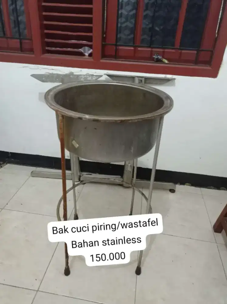Wastafel cuci piring bahan stainless preloved