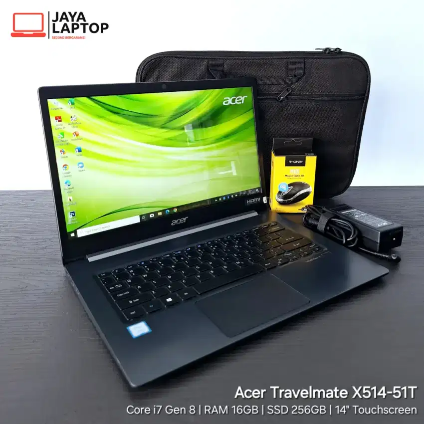 Acer Travelmate X514-51T Touchscreen i7 16/256GB Laptop Second Bekas