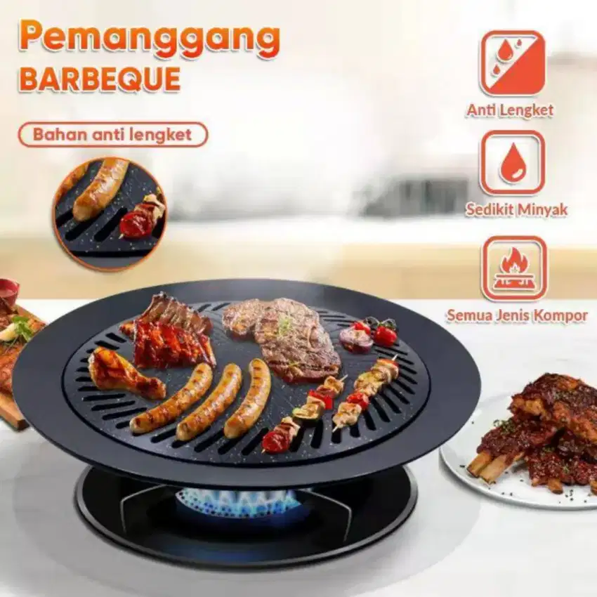 Panggangan ayam ikan sosis multi grill pan