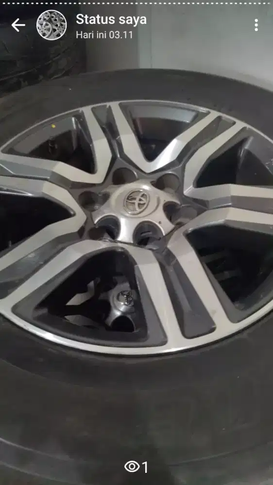 VELG toyota fortuner vrz ring 17 Sama ban