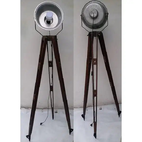 Vintage Antik Driepoot lamp / Tripod lamp kuno  Nederland - Indié