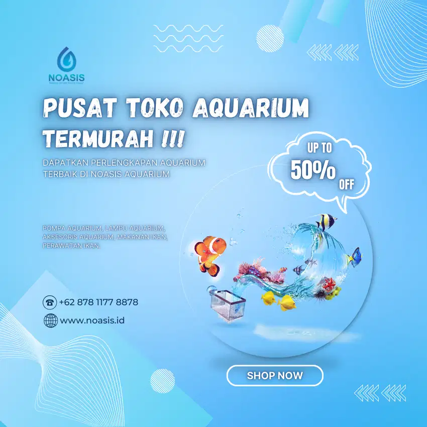 Peralatan Aquarium Lampu Aquarium Noasis Aquarium