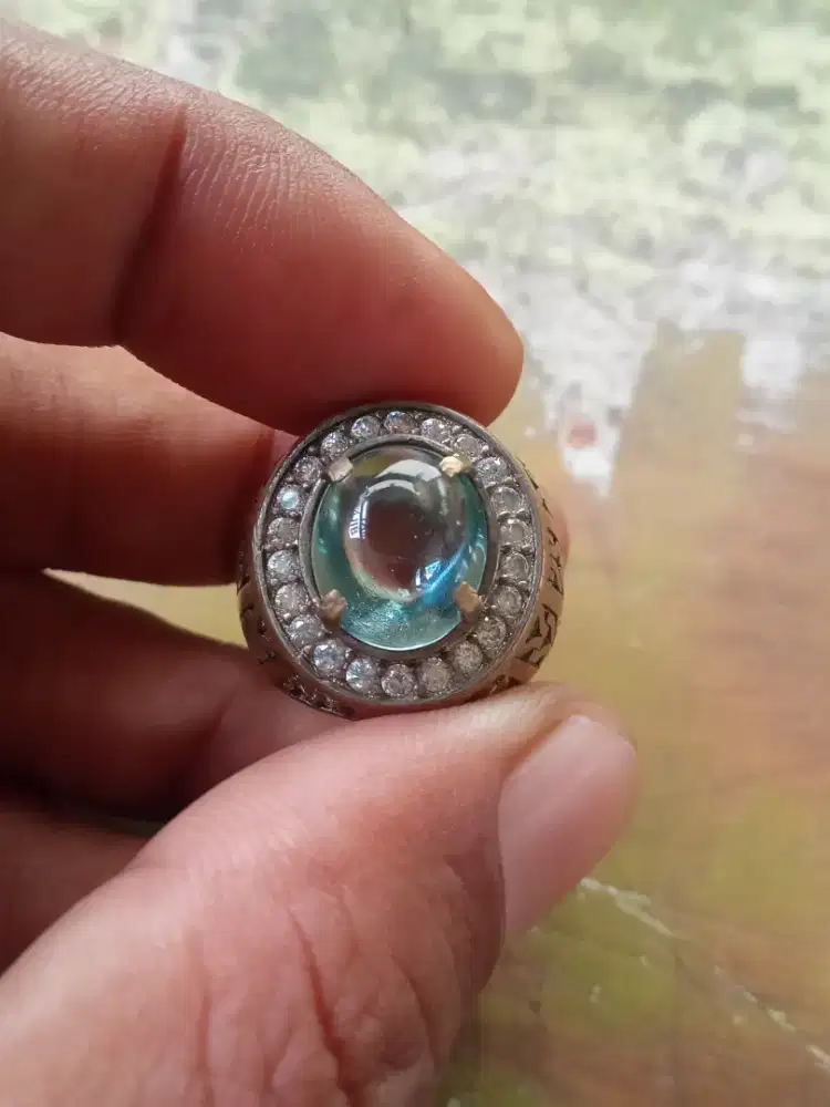 Batu permata chatam Aquamarine