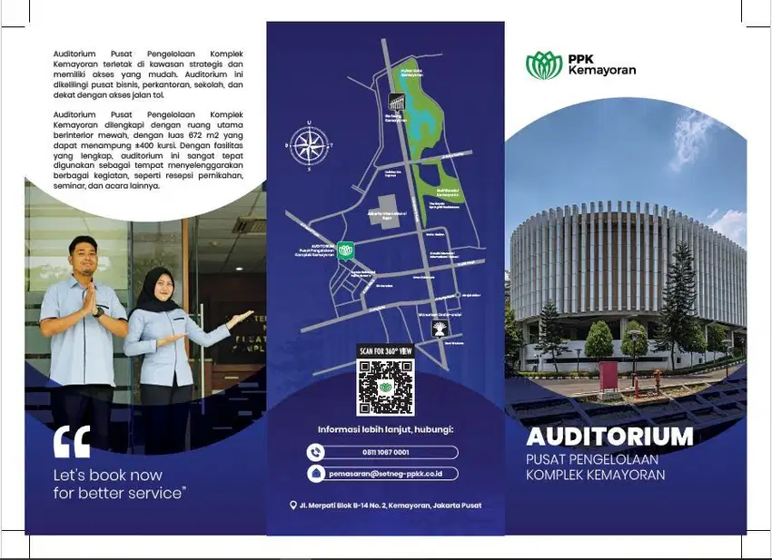 DISEWAKAN GEDUNG AUDITORIUM SERBAGUNA PPK KEMAYORAN