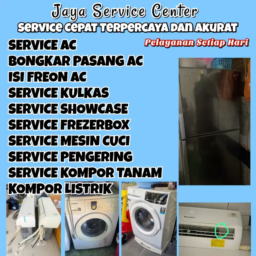 Service AC Kulkas Frezer Servis Mesin Cuci Bongkar Pasang AC Mulyorejo