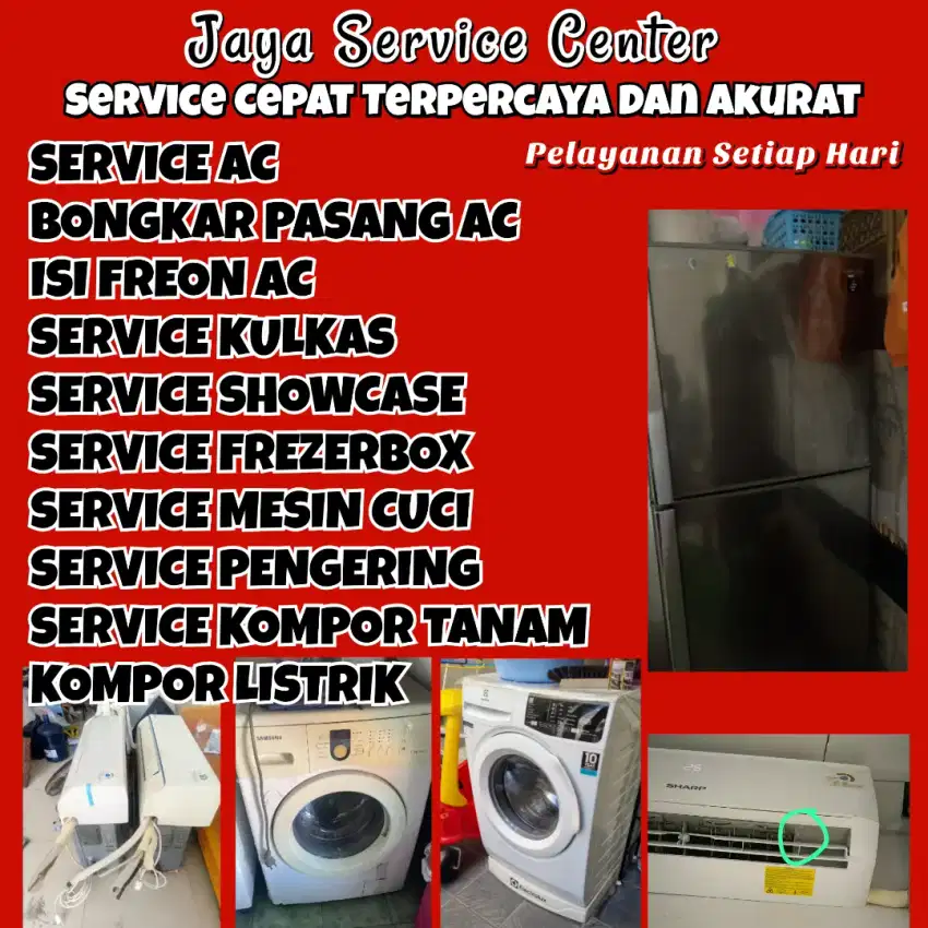 Service Kulkas Frezer Bongkar AC Pasang AC Servis AC Mesin Cuci Gubeng