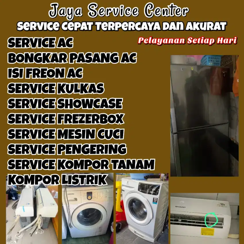 Service AC Kulkas Frezer Servis Mesin Cuci Bongkar Pasang AC Gedangan