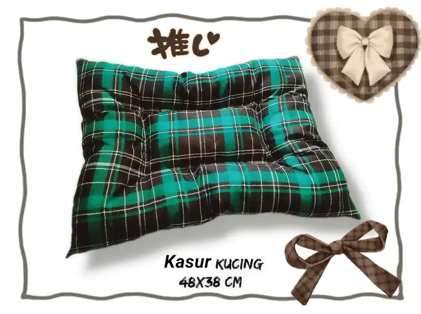 Bantal kucing, kasur kucing, alas Kucing 48x38 cm