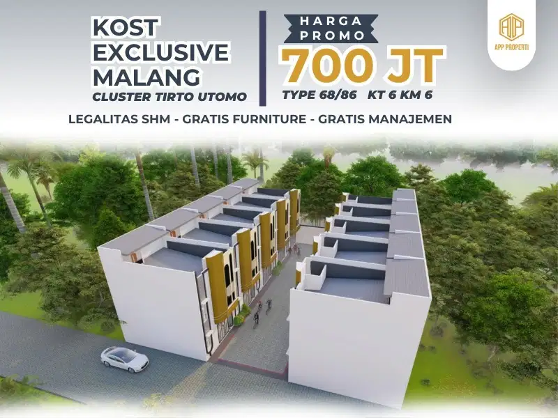 Jual Modern Rumah Kos dekat kampus di Landungsari Malang Jawa Timur