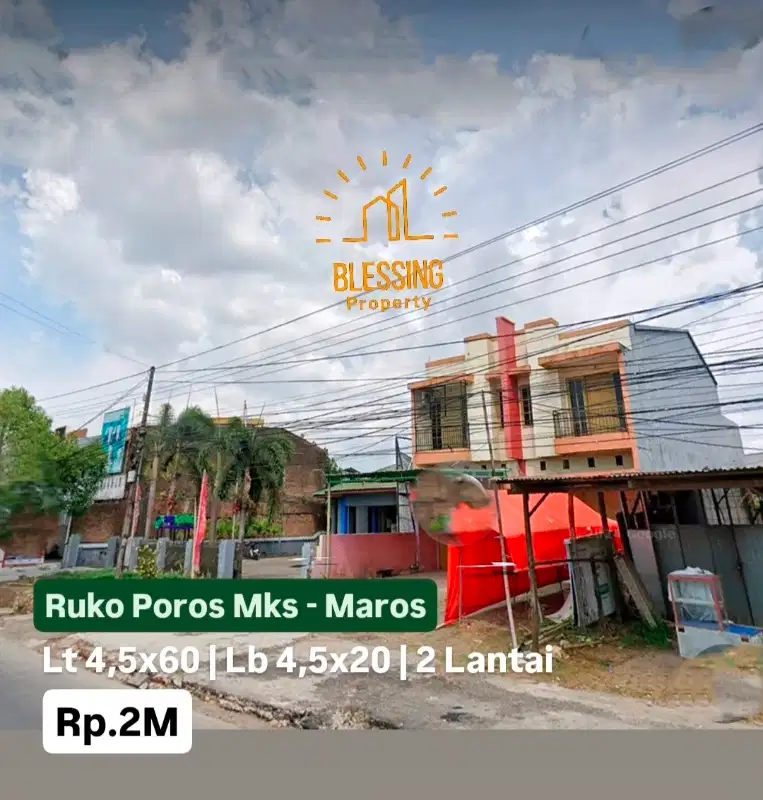 Ruko poros mandai maros dekat kantor bpjs