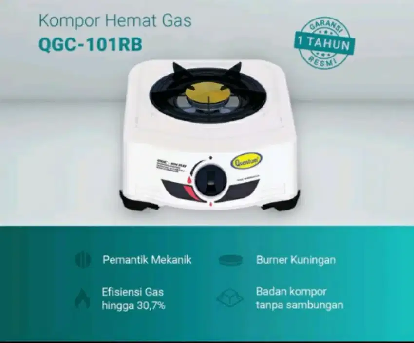 Kompor gas Quantum 1 Tungku RI QGC 101 RB / QGC 101RB