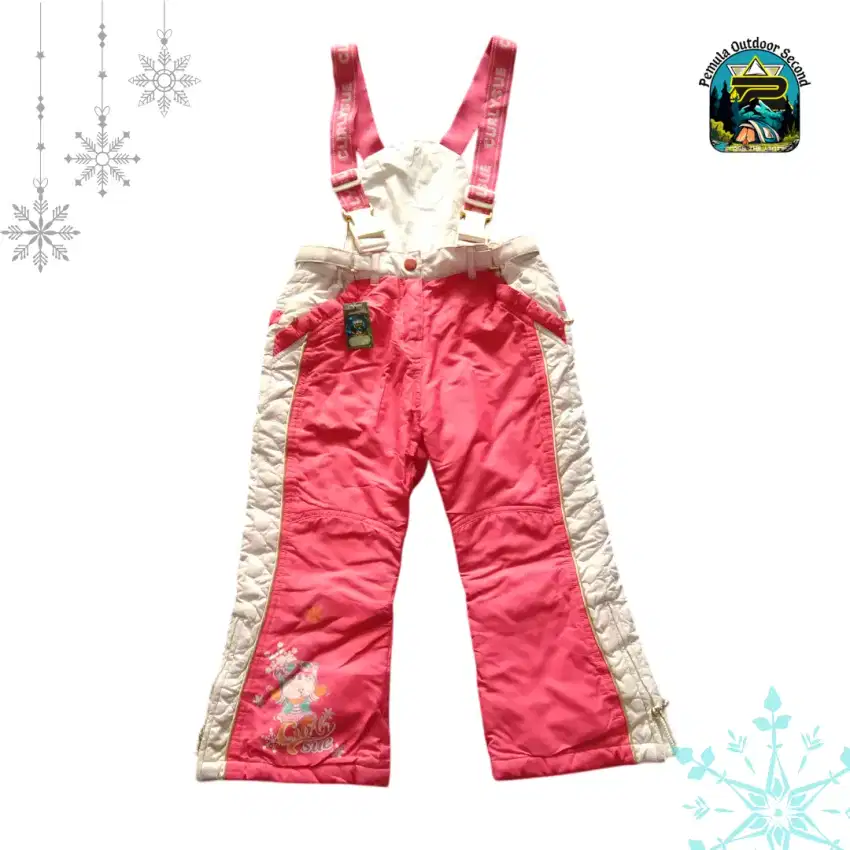 Celana Outdoor Snowboard CURLYSUE Kids, Celana Ski/Salju Anak